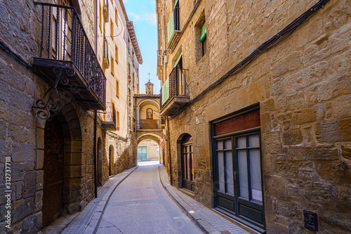 Fototapeta Naklejka Na Ścianę i Meble -  Ancient street in historic medieval center of Solsona,Catalonia.