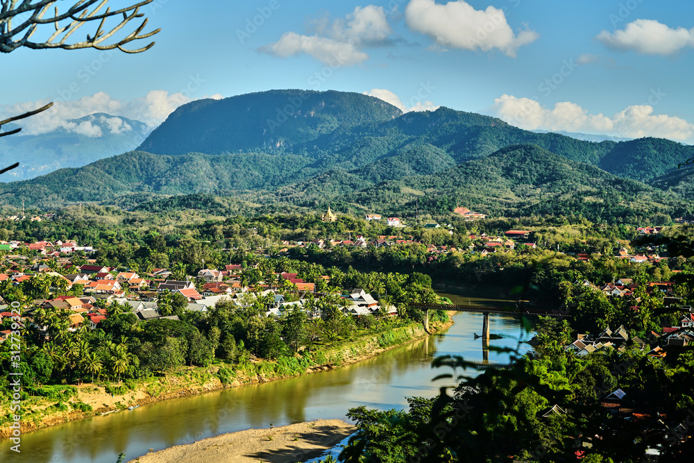 the town of luang prabang in laos