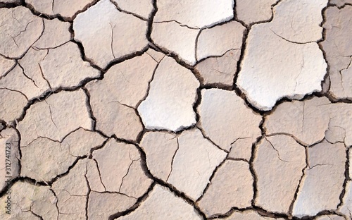 Cracked earth, cracked soil. texture