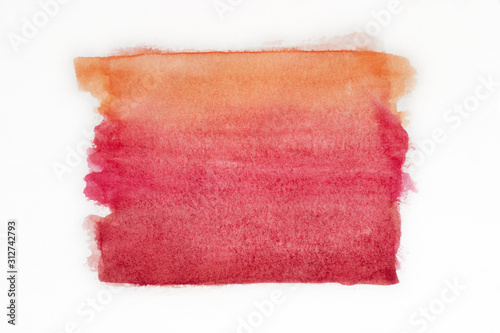 Hand painted red watercolor background