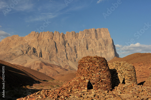 beehive tombs at the UNESCO world heritage site of Al-Ayn in Oman