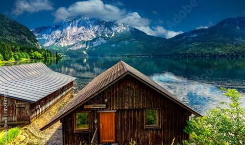 small house in the mountains