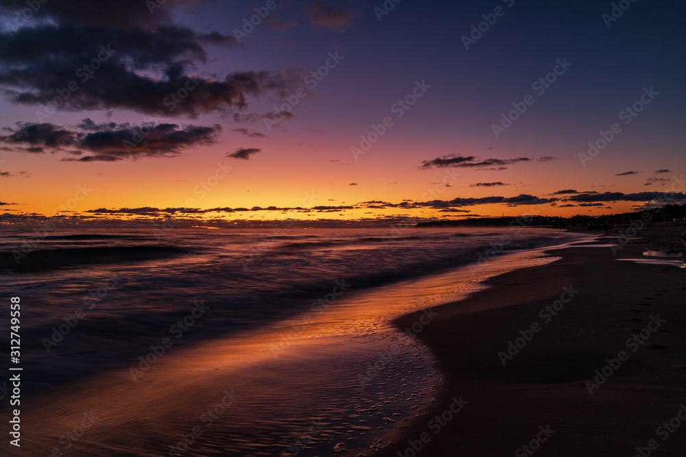 Sonnenaufgang am Strand von Baabe