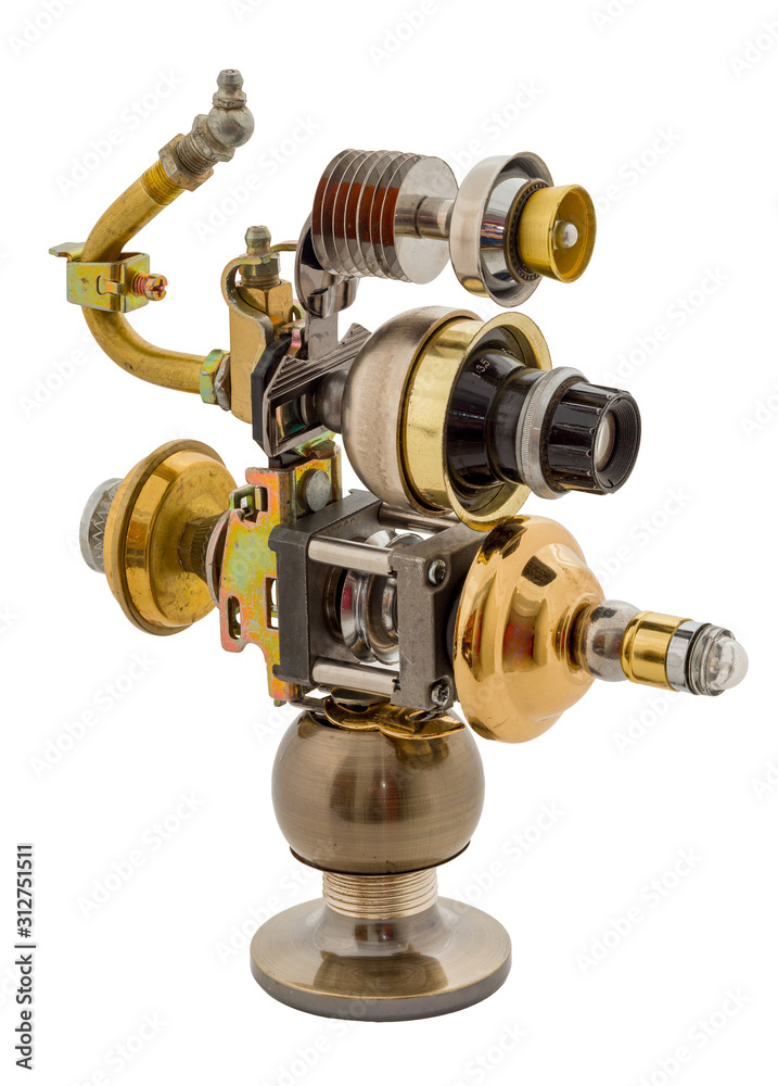 Steampunk device. Steel and bronze parts. Steampunk device. Steel and bronze parts.