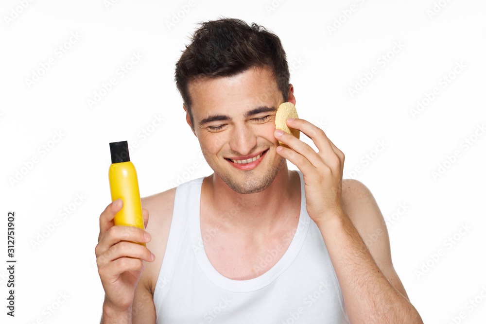 man drinking orange juice isolated on white man drinking orange juice isolated on white