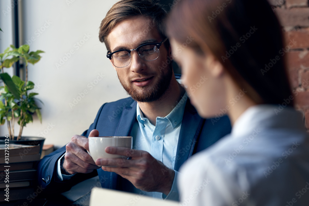 businessman using digital tablet in office businessman using digital tablet in office