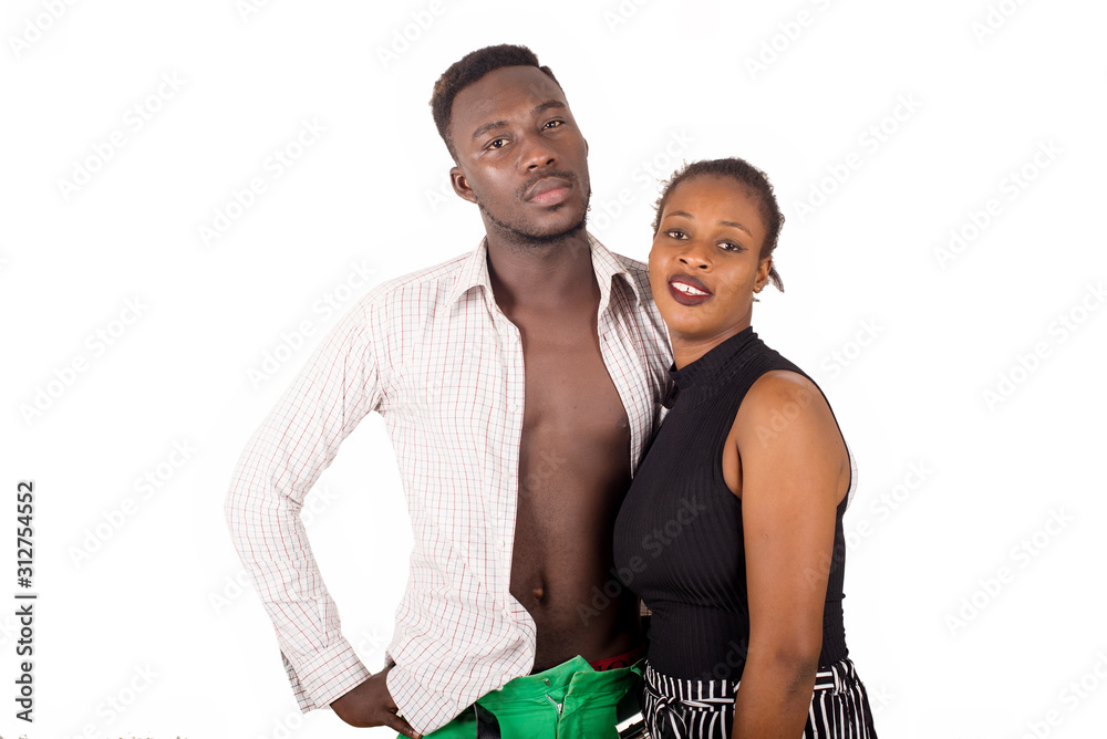 Obraz premium portrait of young african couple.