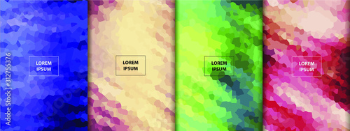 Wallpaper Mural Colorful Geometric mosaic abstract background. Pattern with different shapes for Wallpaper, screen, mobile app, banner, flyer. Torontodigital.ca