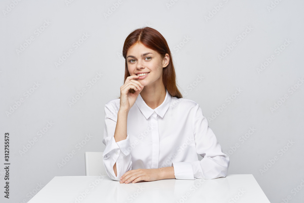 young woman in office young woman in office