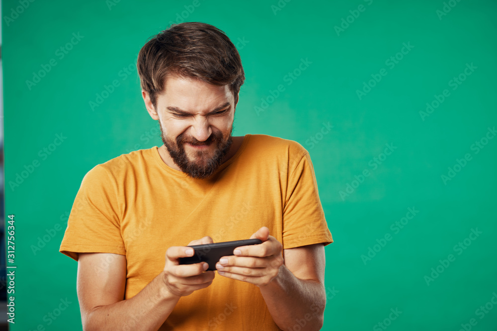man with joystick playing video game man with joystick playing video game