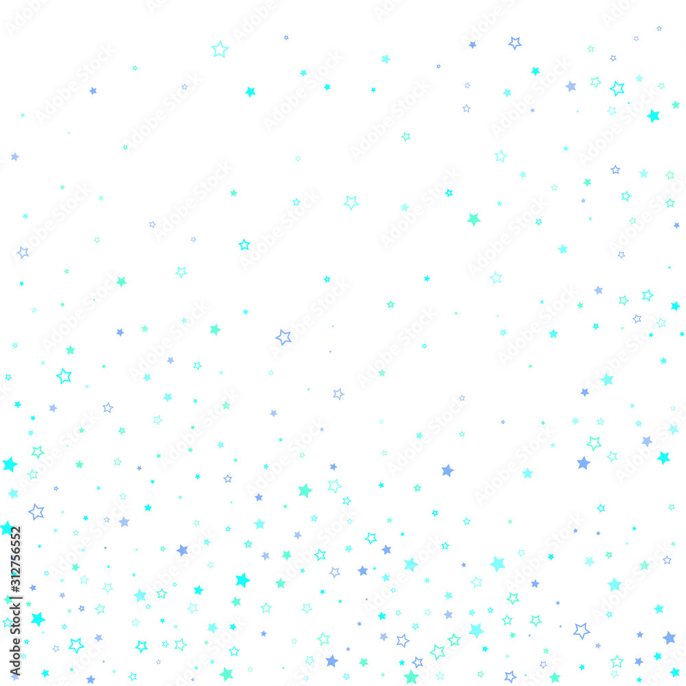 Blue, cyan, turquoise glitter stars confetti Blue, cyan, turquoise glitter stars confetti