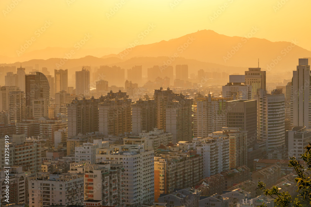 Fototapeta premium Panorama of Quanzhou, China.