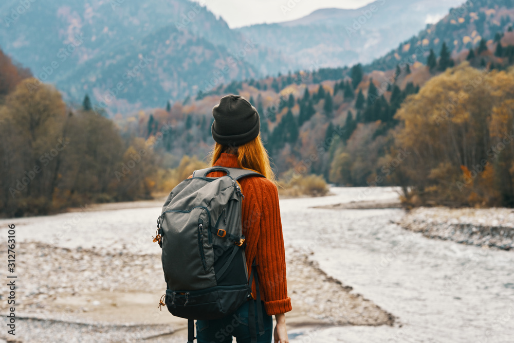 hiker in the mountains hiker in the mountains