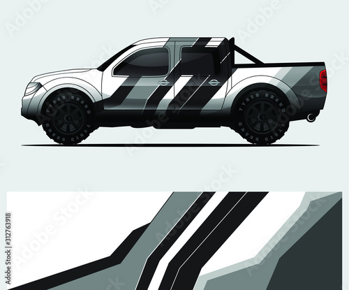 truck decal graphic wrap vector, abstract background