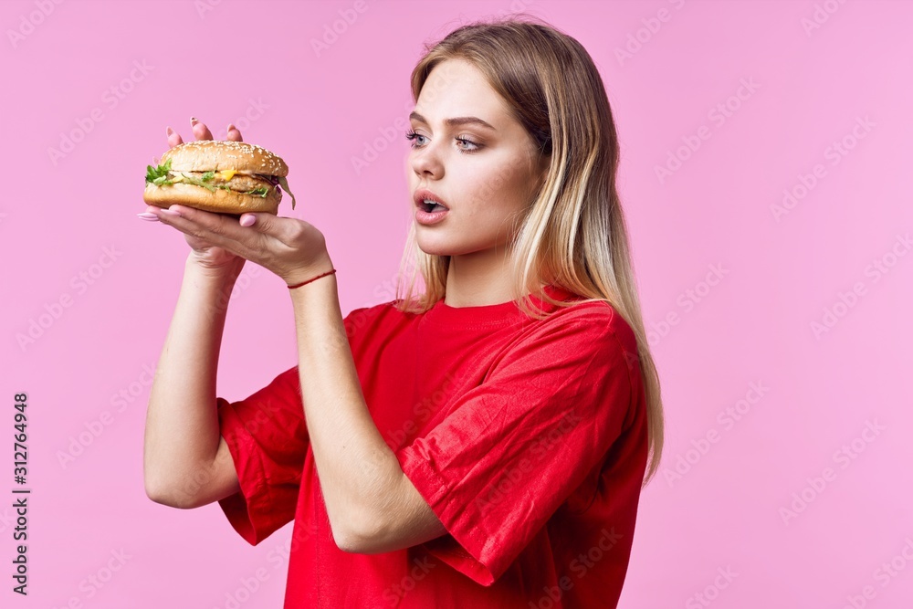 woman with cake