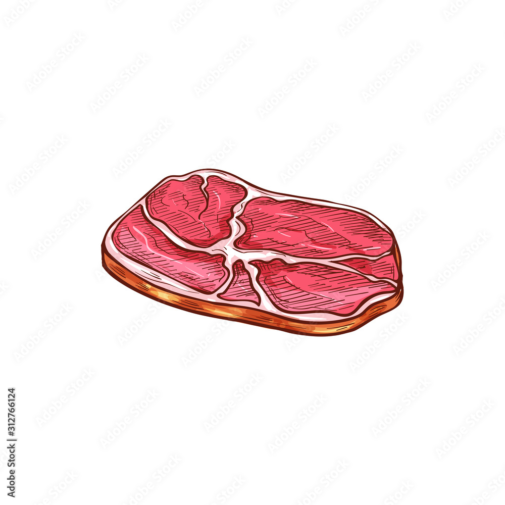 Raw Meat Clipart PNG Images, A Slice Of Fresh Raw Meat Or Flesh, Meat,  Flesh, Fresh PNG Image For Free Download