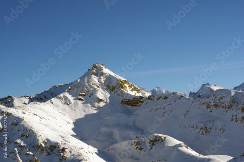 Sommet alpin depuis Saint-Luc