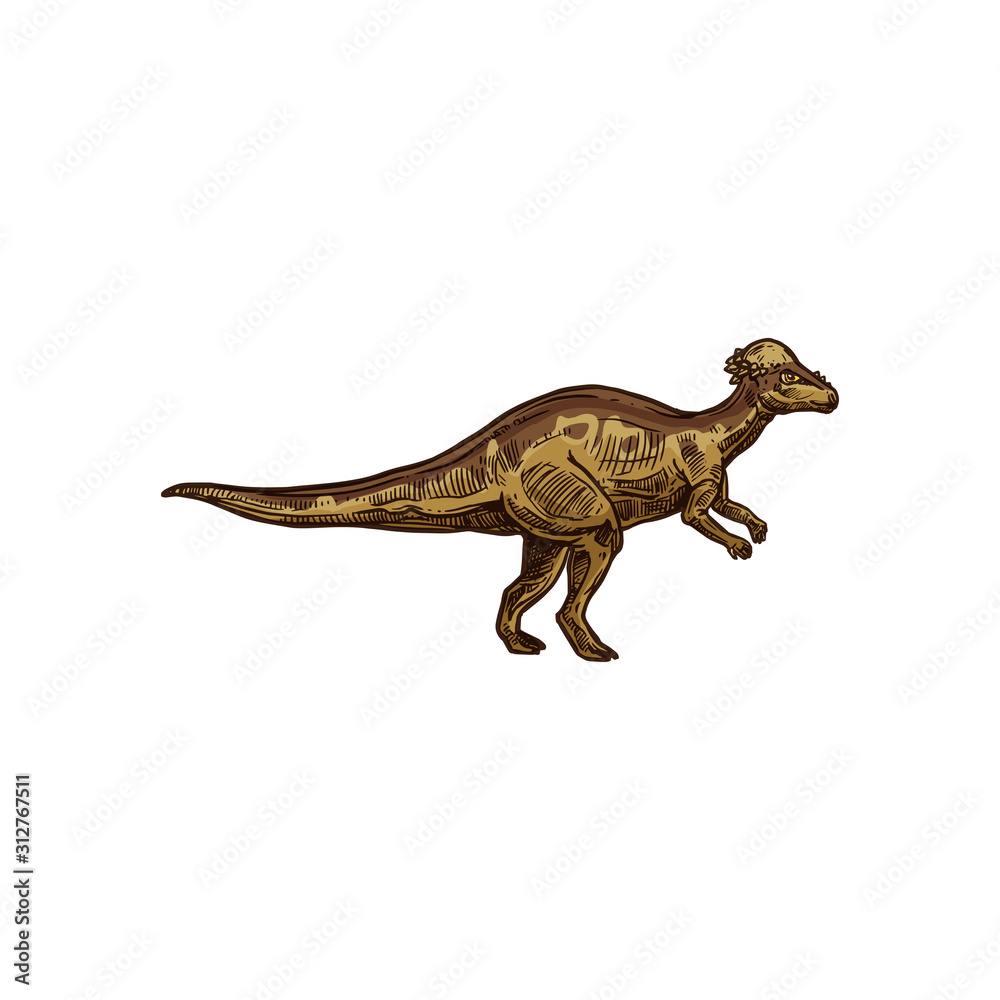 Dino cartoon prehistoric raptor animal isolated sketch. Vector prehistoric animal, cartoon dino mascot Dino cartoon prehistoric raptor animal isolated sketch. Vector prehistoric animal, cartoon dino mascot