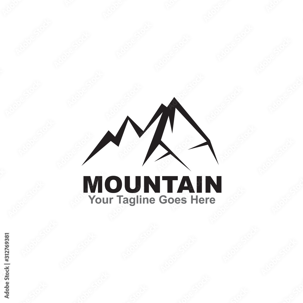 Mountain icon logo design vector template Mountain icon logo design vector template