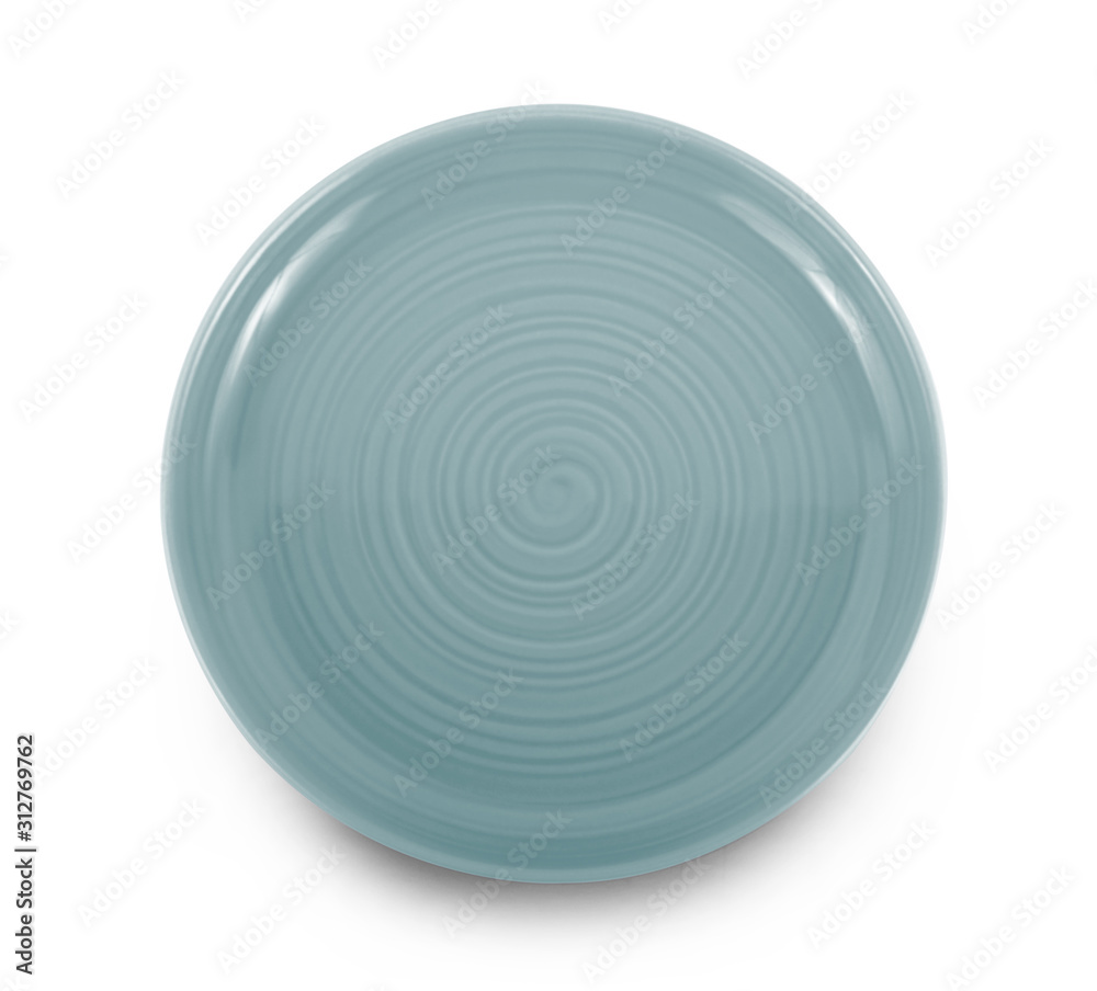 Obraz premium empty plate isolated on white background