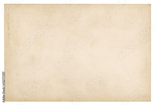 Vintage paper background isolated - (clipping path included) 