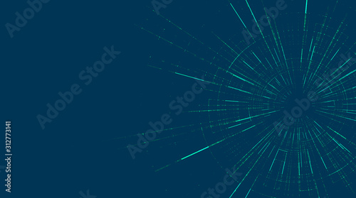 Futuristic Hyperspace speed motion on future Technology background,warp and expanding movement concept,vector Illustration.