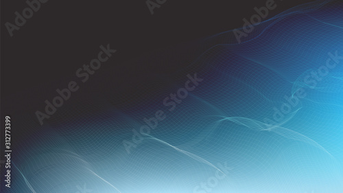 Digital Sound wave background,Wavy Particle Surface and earthquake Wave concept design,vector Illustration.