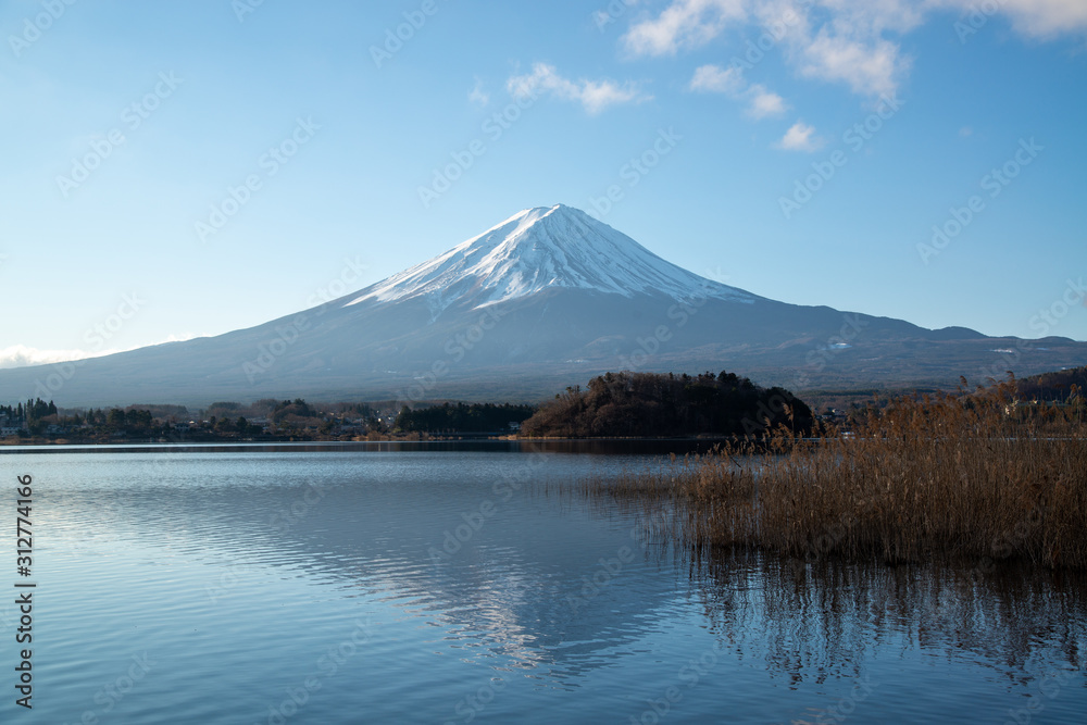 河口湖の富士山　世界遺産