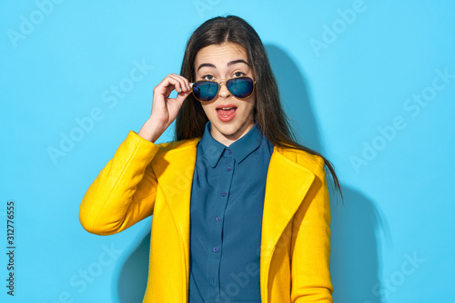 young woman with sunglasses