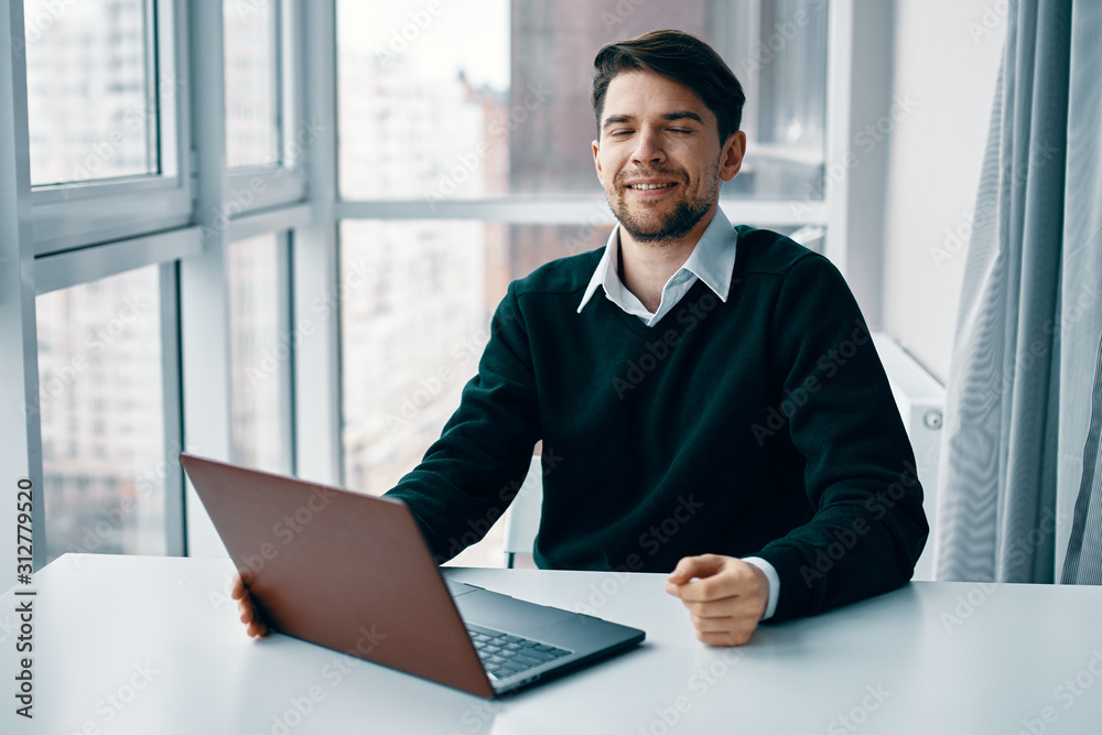 businessman working with documents in office