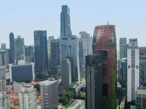 Singapore aerial view © PRILL Mediendesign