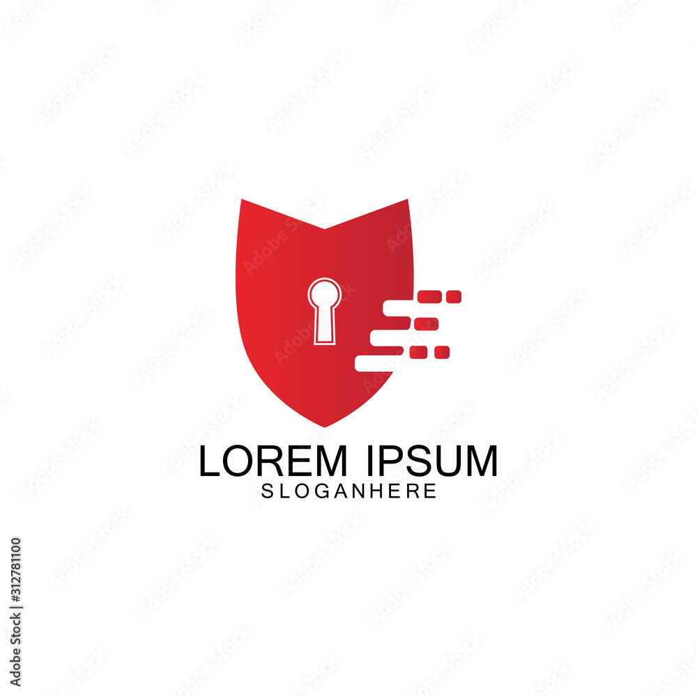 security shield logo vector icon design template security shield logo vector icon design template