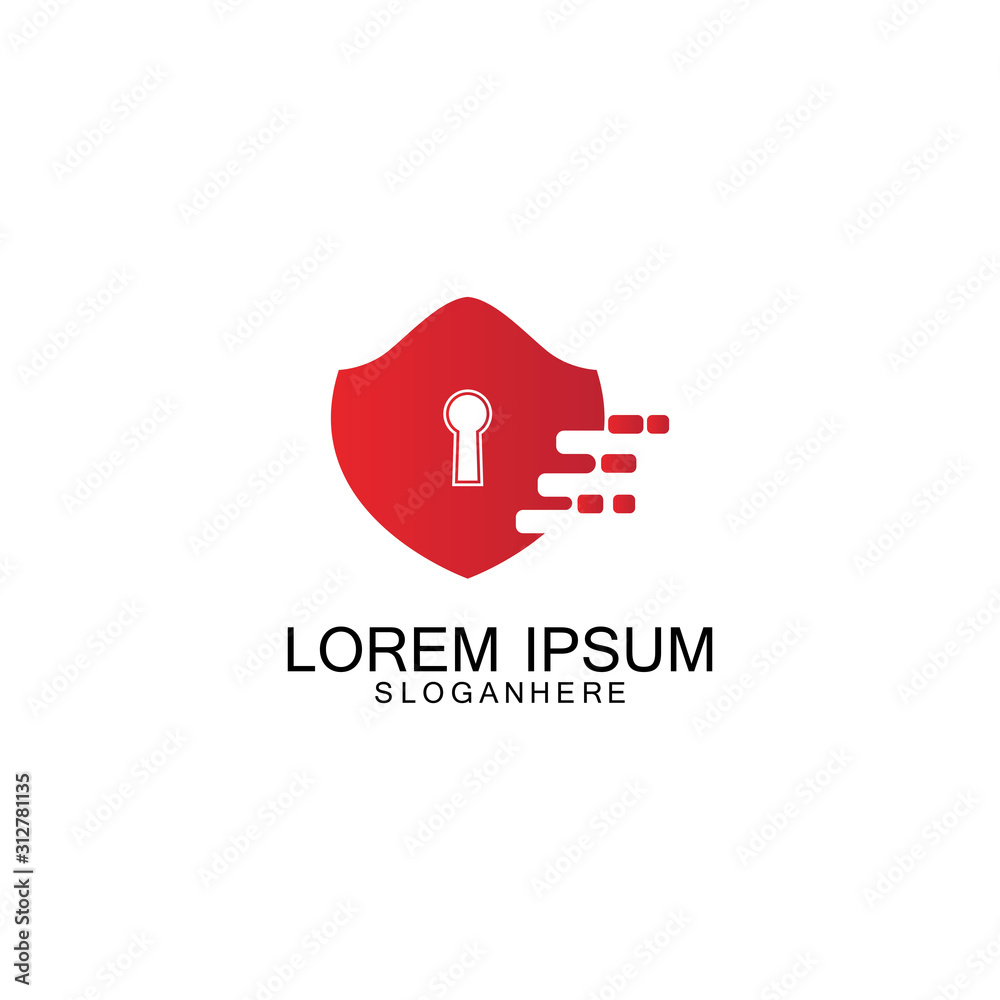 security shield logo vector icon design template security shield logo vector icon design template