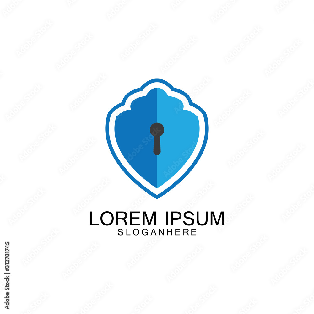 security shield logo vector icon design template security shield logo vector icon design template
