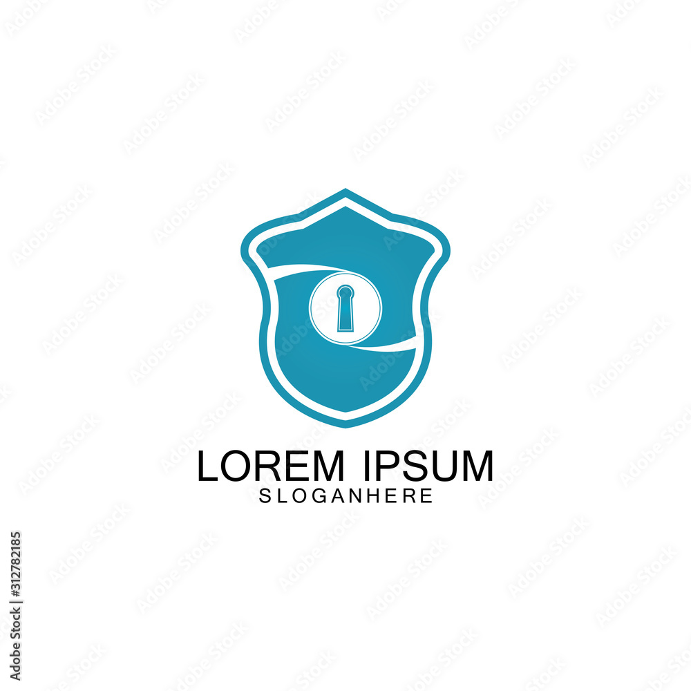 security shield logo vector icon design template security shield logo vector icon design template