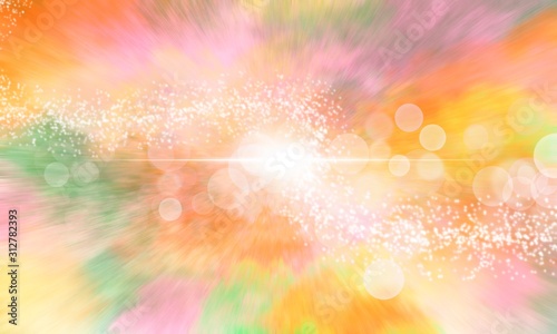 light bomb abstract colorful with bokeh