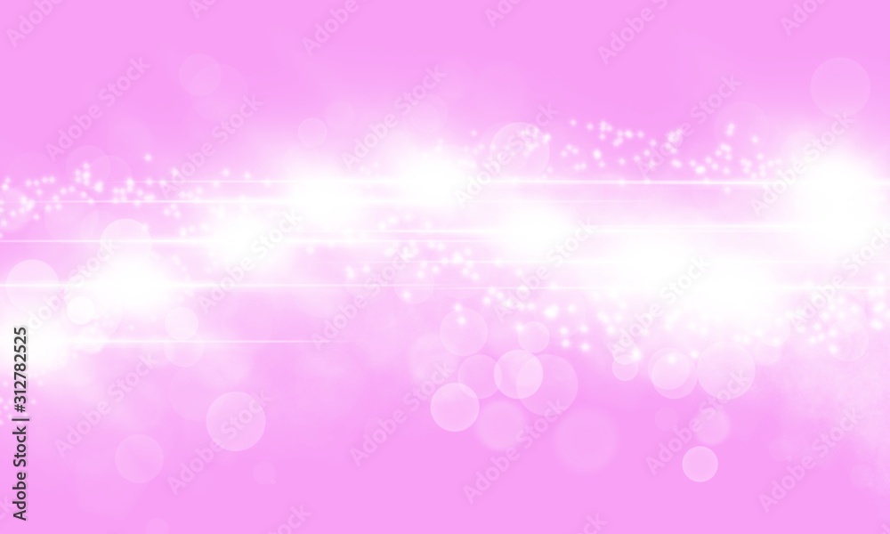 Abstract shiny white bokeh light on pink background Abstract shiny white bokeh light on pink background