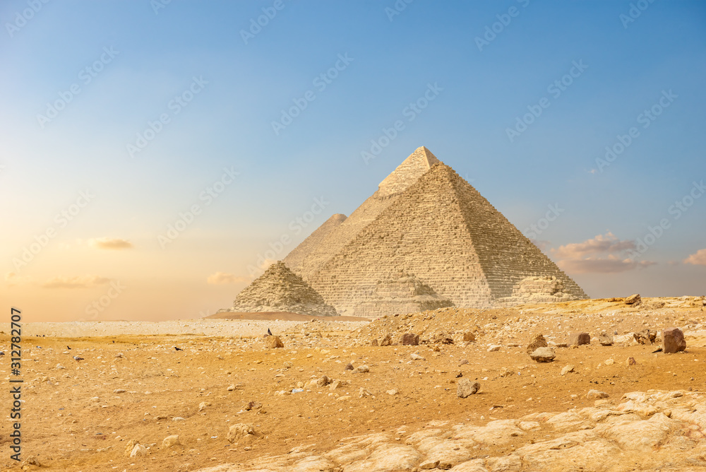 Ancient pyramids in Cairo