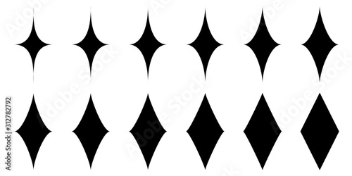 Set bling sign Shine clean Shine, vector symbol the purity of order and comfort