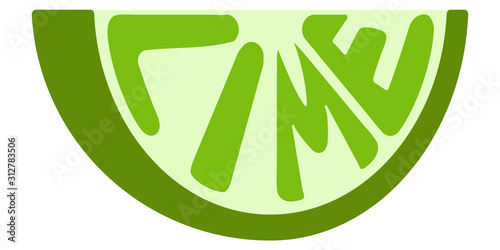 fresh lime slice with text vector fresh lime slice concept of sour and fresh cocktail