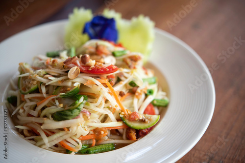 Papaya Salad.Thai food