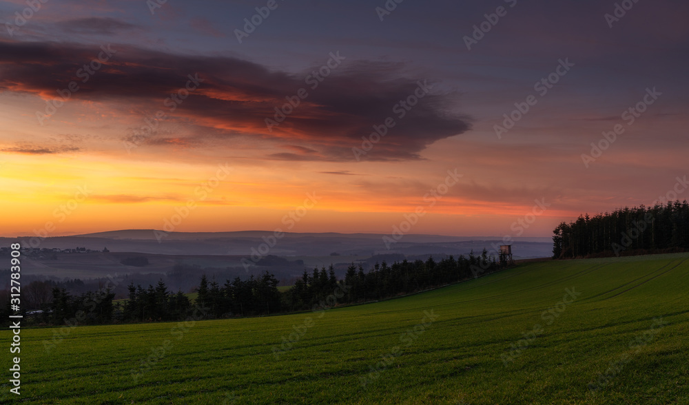 farm landscape in germany