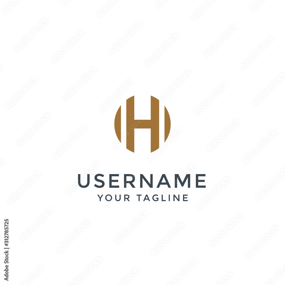 creative letter h logo template design vector on white background editable creative letter h logo template design vector on white background editable