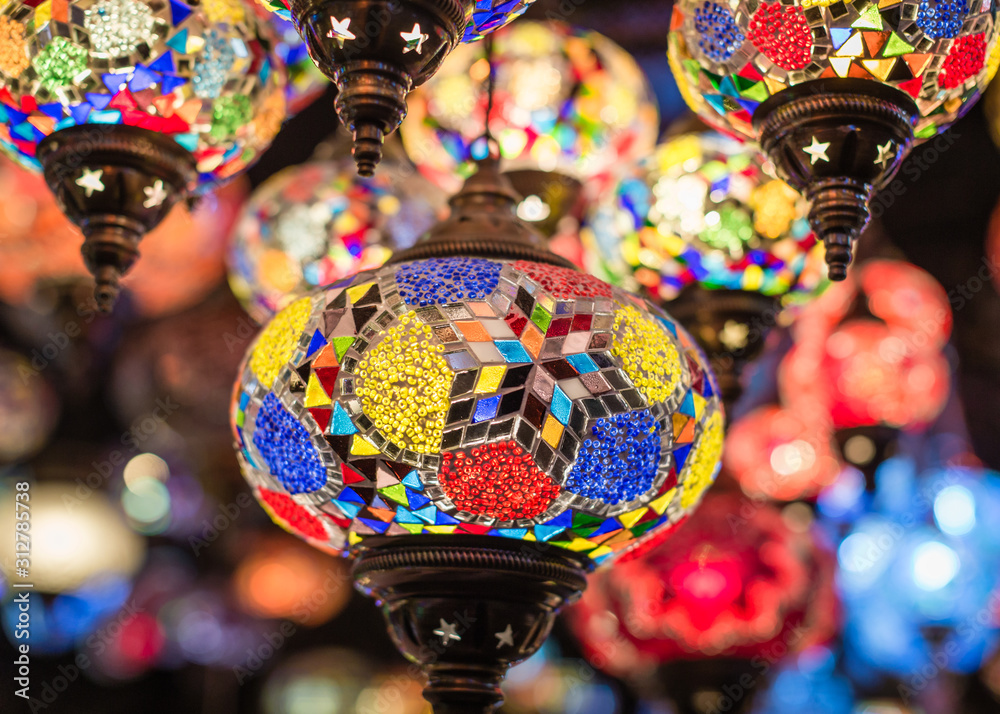Traditional colorful lamp.