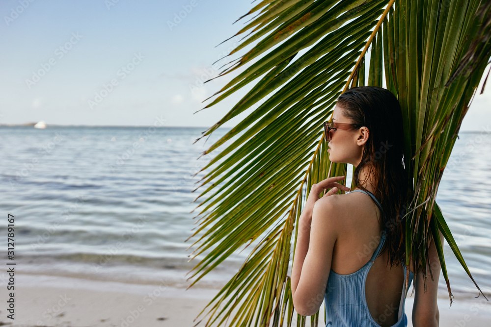 woman on the beach