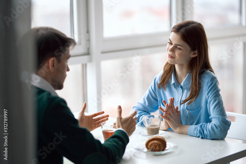 business people shaking hands finishing up meeting