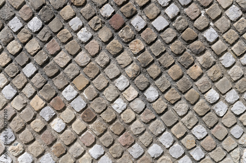 Tableau sur toile ancient Roman stone wall texture, Grumentum, Italy