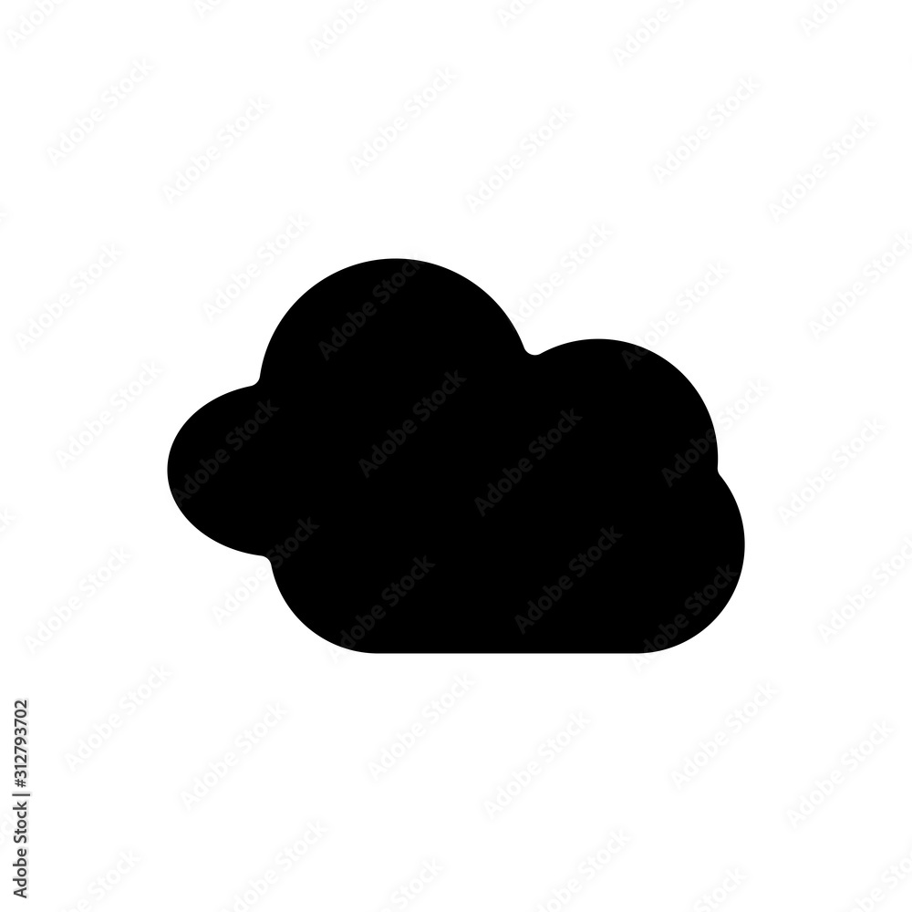 Cloud icon vector in flat style design Cloud icon vector in flat style design