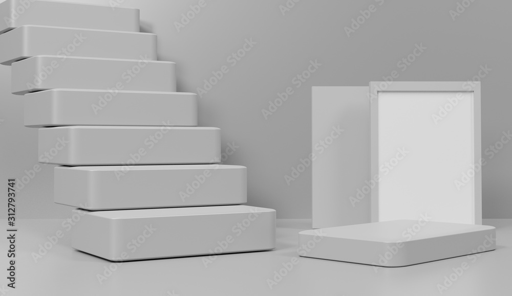 3d abstract minimal geometric forms. Glossy luxury podium for your design. Pastel color scene for show product. Fashion show stage 3d abstract minimal geometric forms. Glossy luxury podium for your design. Pastel color scene for show product. Fashion show stage