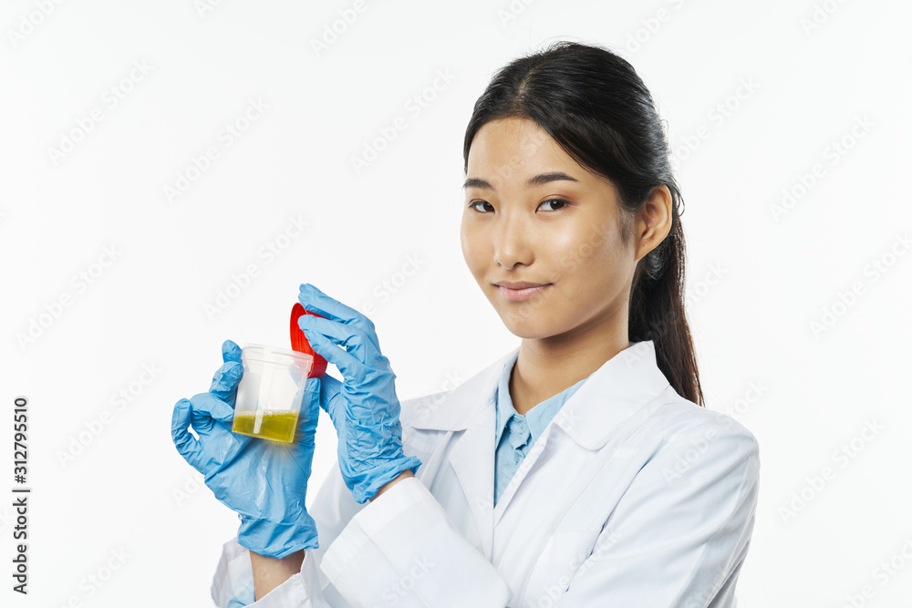 scientist in laboratory with test tubes scientist in laboratory with test tubes